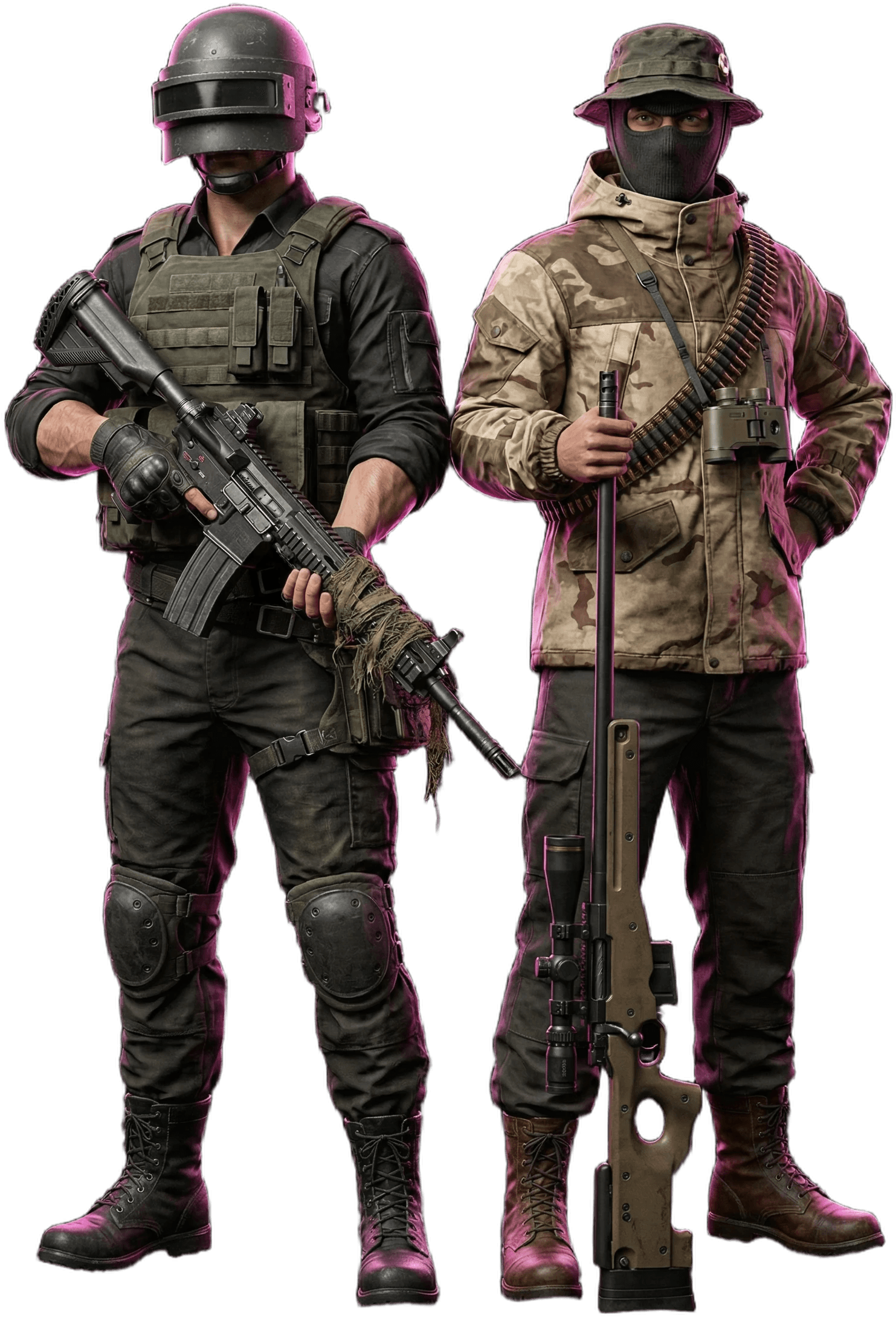 PUBG Mobile soldiers
